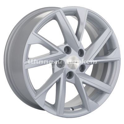 ДискCarwel Тоджа 1714 (Chery Tiggo 7 Pro)  7JxR17 PCD5x112 ET49 DIA57.1, Серебристый с полированной лицевой частью